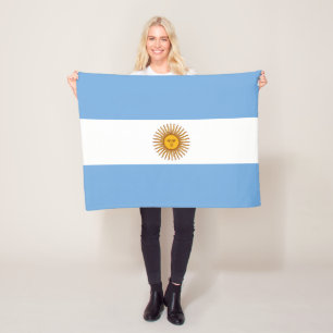 Patriotische argentinische Flagge Fleecedecke