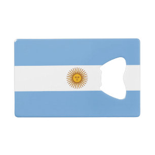 Patriotische argentinische Flagge Geldbeutel Flaschenöffner