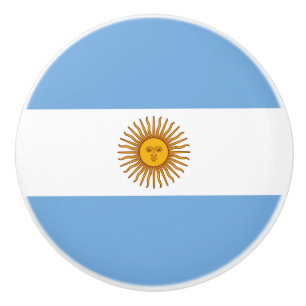 Patriotische argentinische Flagge Keramikknauf