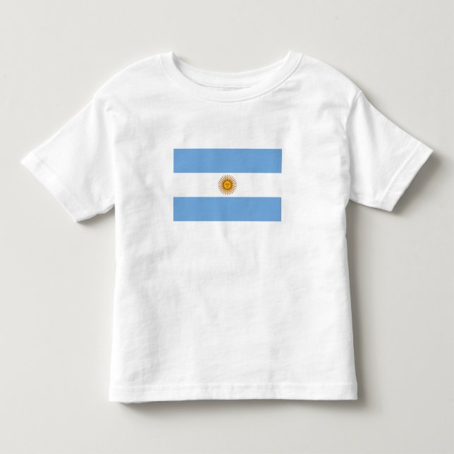 Patriotische argentinische Flagge Kleinkind T-shirt (Vorderseite)