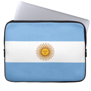 Patriotische argentinische Flagge Laptopschutzhülle