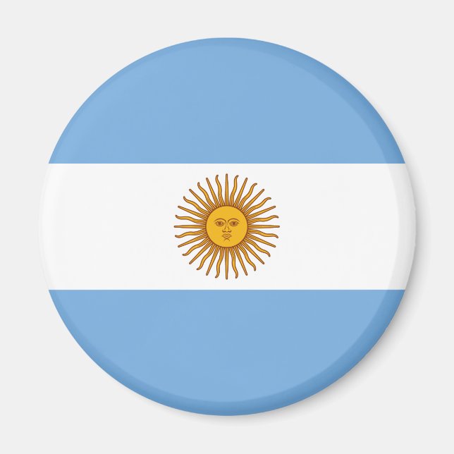 Patriotische argentinische Flagge Magnet (Vorne)
