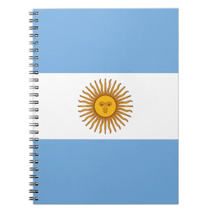 Patriotische argentinische Flagge Notizblock