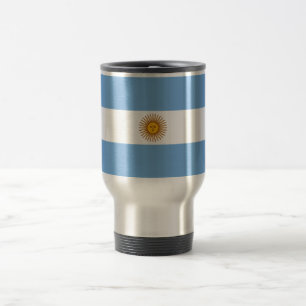 Patriotische argentinische Flagge Reisebecher