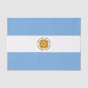 Patriotische argentinische Flagge Seidenpapier