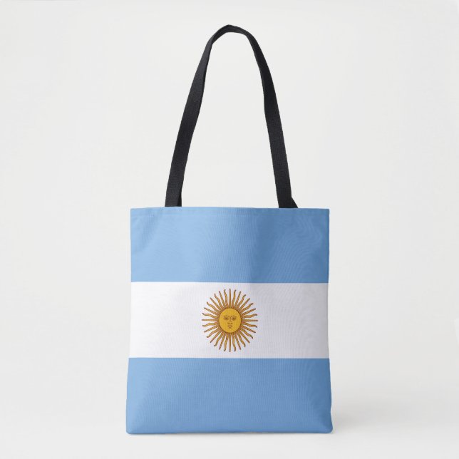 Patriotische argentinische Flagge Tasche (Vorderseite)