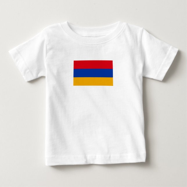 Patriotische armenische Flagge Baby T-shirt (Vorderseite)