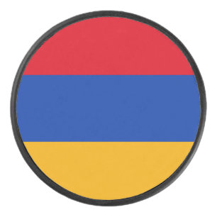 Patriotische armenische Flagge Eishockey Puck