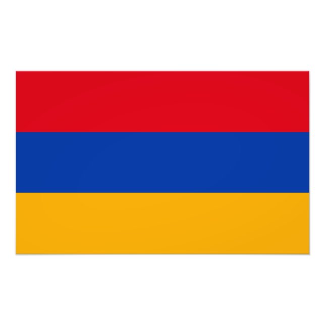 Patriotische armenische Flagge Fotodruck (Vorne)
