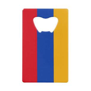 Patriotische armenische Flagge Geldbeutel Flaschenöffner