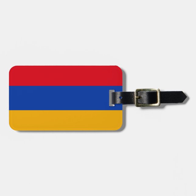 Patriotische armenische Flagge Gepäckanhänger (Vorderseite horizontal)