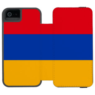 Patriotische armenische Flagge Incipio Watson™ iPhone 5 Geldbörsen Hülle