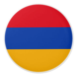 Patriotische armenische Flagge Keramikknauf