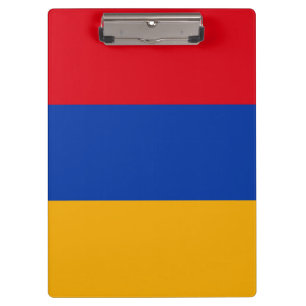 Patriotische armenische Flagge Klemmbrett