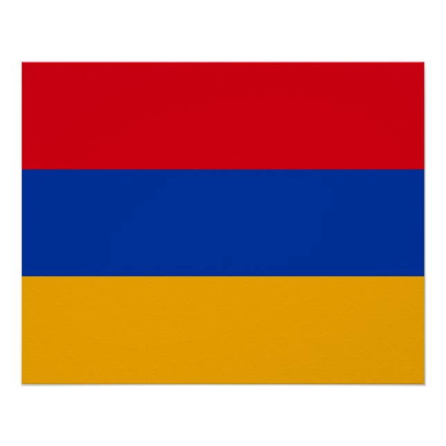 Patriotische armenische Flagge Poster (Vorderseite)