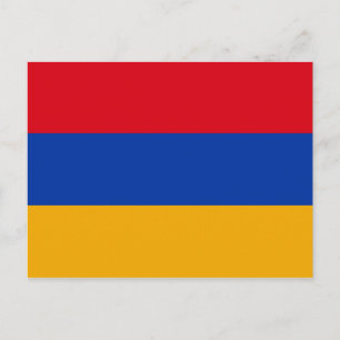 Patriotische armenische Flagge Postkarte