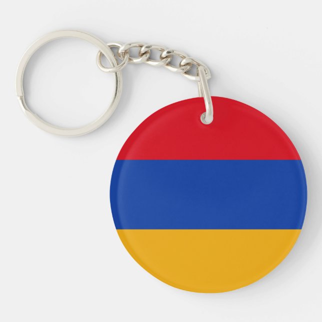Patriotische armenische Flagge Schlüsselanhänger (Vorderseite)