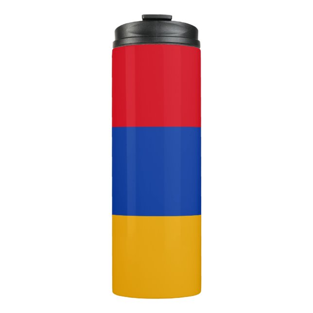 Patriotische armenische Flagge Thermosbecher (Vorderseite)
