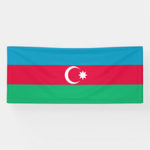 Patriotische Aserbaidschan-Flagge Banner