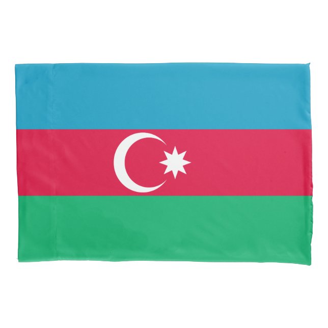 Patriotische aserbaidschanische Flagge Kissenbezug (Vorderseite)