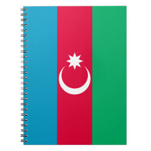 Patriotische Aserbaidschanische Flagge Notizblock