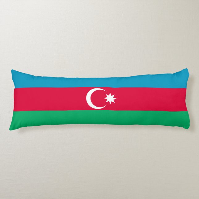 Patriotische aserbaidschanische Flagge Seitenschläferkissen (Vorderseite)