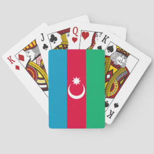 Patriotische aserbaidschanische Flagge Spielkarten