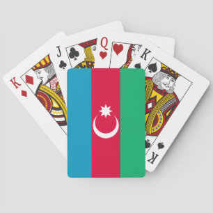 Patriotische aserbaidschanische Flagge Spielkarten