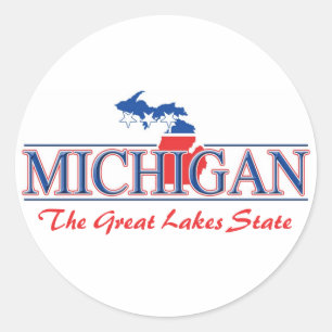 Patriotische Aufkleber Michigans
