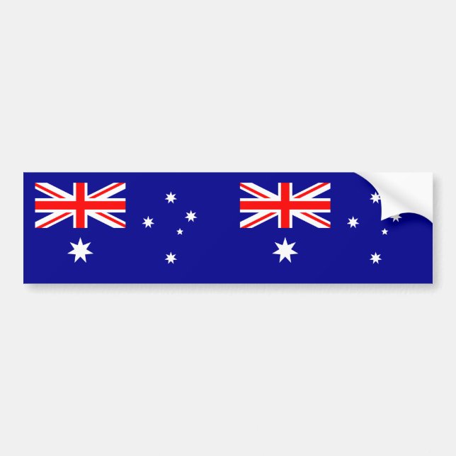 Patriotische australische Flagge Autoaufkleber (Vorne)