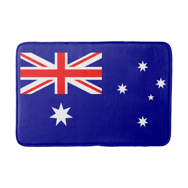 Patriotische australische Flagge Badematte (Vorderseite)