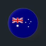 Patriotische australische Flagge Button<br><div class="desc">Die Nationalflagge Australiens.</div>
