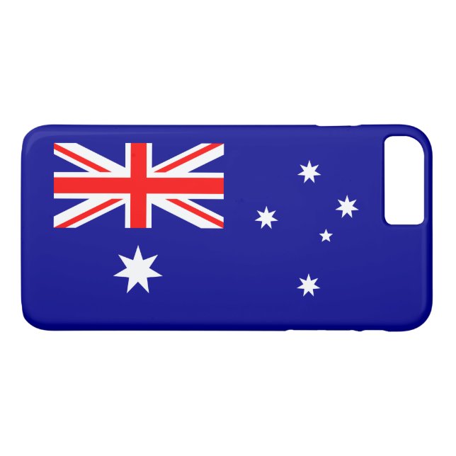 Patriotische australische Flagge Case-Mate iPhone Hülle (Rückseite (Horizontal))