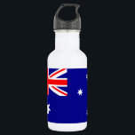 Patriotische australische Flagge Edelstahlflasche<br><div class="desc">Die Nationalflagge Australiens.</div>