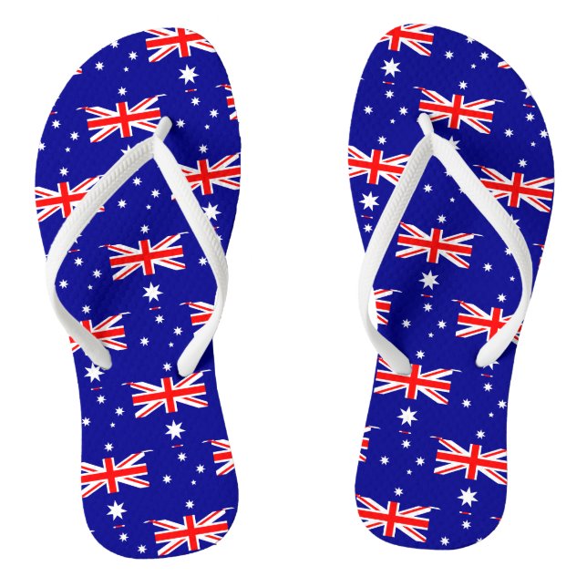 Patriotische australische Flagge Flip Flops (Fußbett)