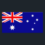 Patriotische australische Flagge Fotodruck<br><div class="desc">Die Nationalflagge Australiens.</div>