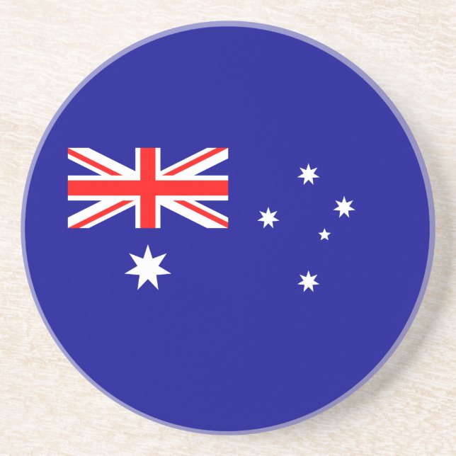 Patriotische australische Flagge Getränkeuntersetzer (Vorne)