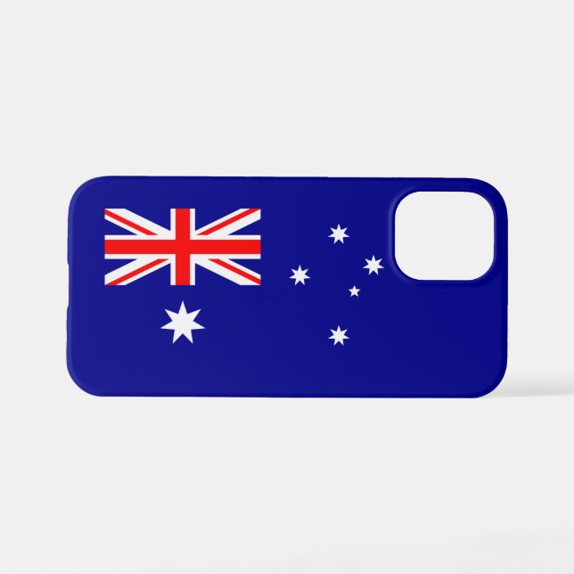 Patriotische australische Flagge iPhone 12 Mini Hülle (Rückseite (Horizontal))