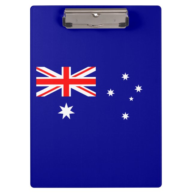 Patriotische australische Flagge Klemmbrett (Vorderseite)