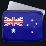 Patriotische australische Flagge Laptopschutzhülle<br><div class="desc">Die Nationalflagge Australiens.</div>