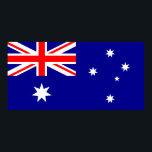 Patriotische australische Flagge Poster<br><div class="desc">Die Nationalflagge Australiens.</div>