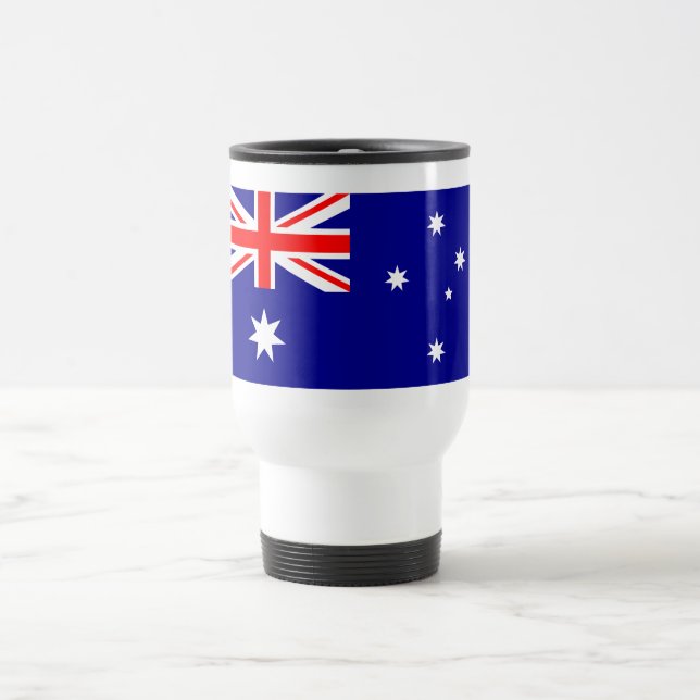 Patriotische australische Flagge Reisebecher (Mittel)