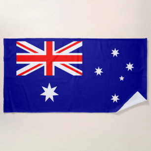 Patriotische australische Flagge Strandtuch