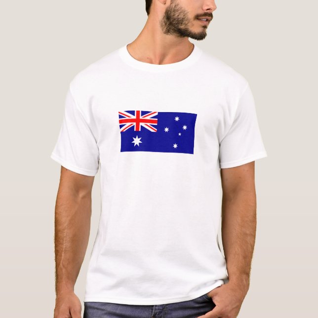 Patriotische australische Flagge T-Shirt (Vorderseite)