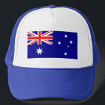 Patriotische australische Flagge Truckerkappe<br><div class="desc">Die Nationalflagge Australiens.</div>