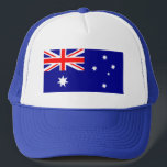 Patriotische australische Flagge Truckerkappe<br><div class="desc">Die Nationalflagge Australiens.</div>