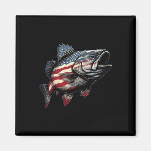Patriotische B-Fischerei-Amerikanische-Flagge-Fisc Magnet