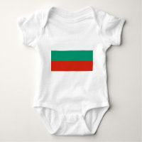 Patriotische Babybodysuit mit Flagge Bulgarien