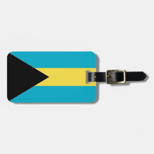 Patriotische bahamianische Flagge Gepäckanhänger