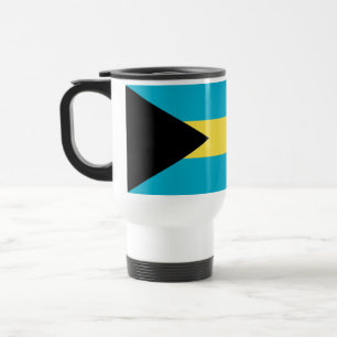 Patriotische bahamianische Flagge Reisebecher